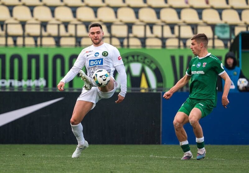 Полісся у матчі без одного гравця суттєво обіграло Оболонь