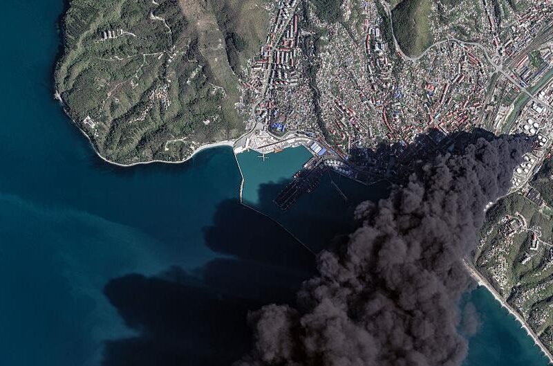 Пожежа на НПЗ в Туапсе: дим розтягся на 300 км і досяг Ставрополя