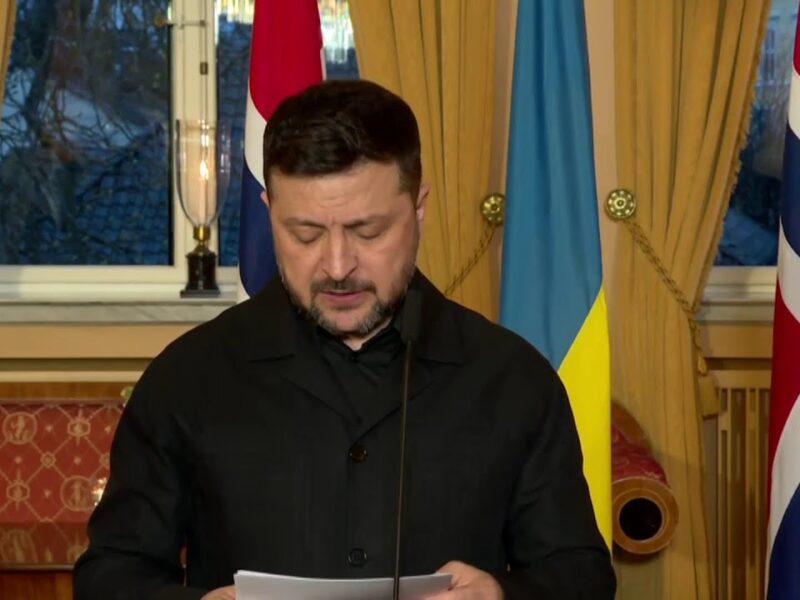 Коментарі для медіа В. Зеленського і Йонаса Г. Стере. Підписання декларації про оборонне партнерство