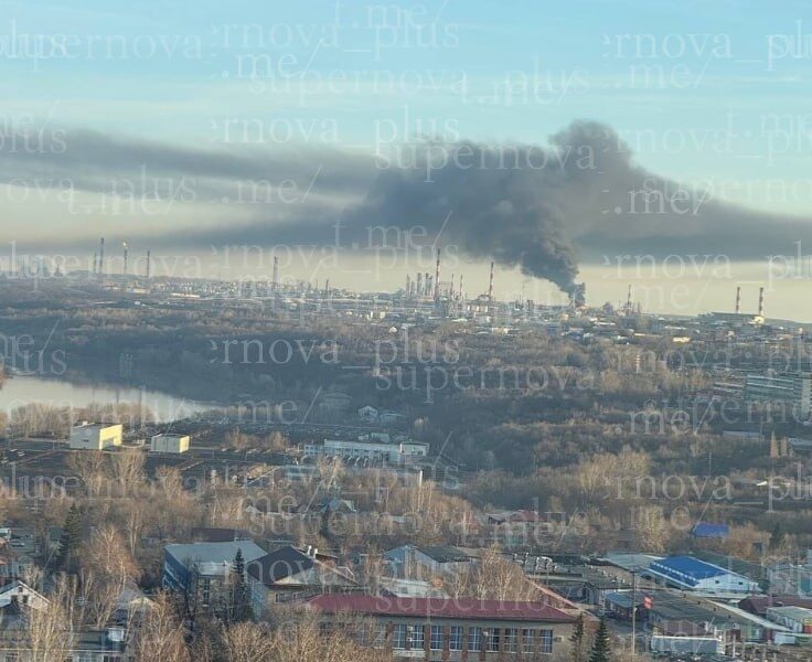 Російську Уфу атакували БпЛА, знову горить НПЗ