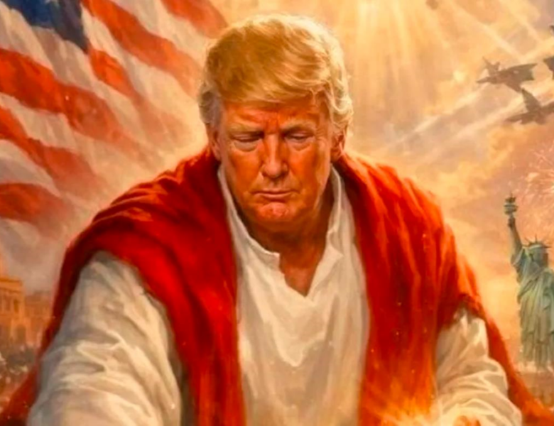 Трамп показав себе в образі Ісуса, що зцілює людей
