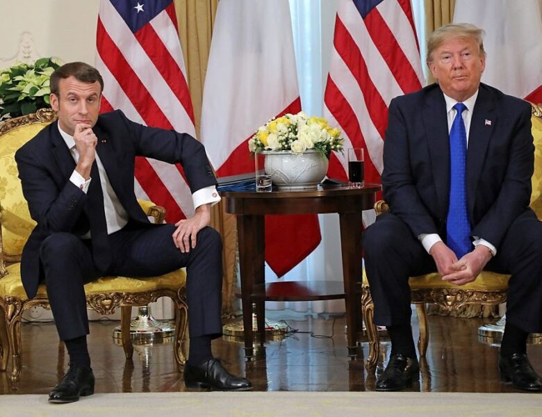 Трамп висміяв Макрона та його дружину, президент Франції відповів