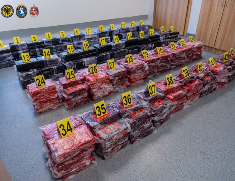 У Литві вилучили понад тонну кокаїну