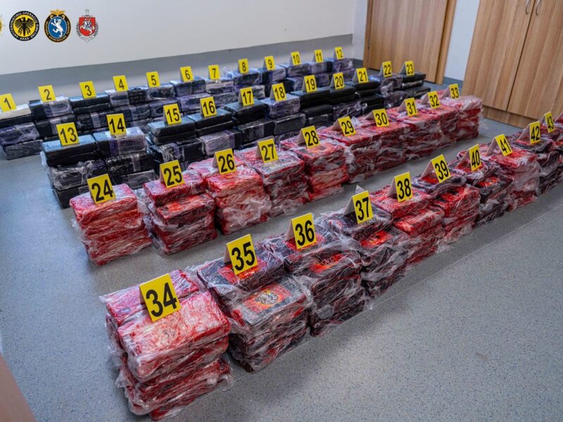 У Литві вилучили понад тонну кокаїну