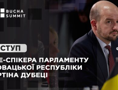 Виступ Віце-спікера Парламенту Словацької Республіки Мартіна ДУБЕЦІ