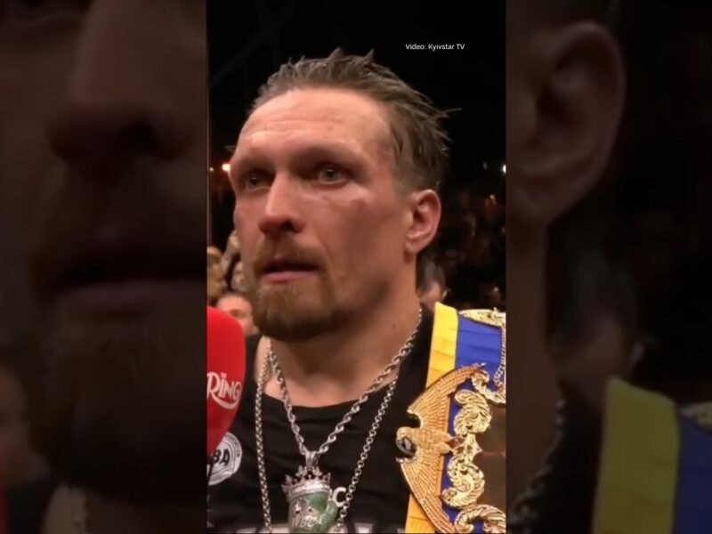 Oleksandr Usyk’s Speech After Defeating Rico Verhoeven