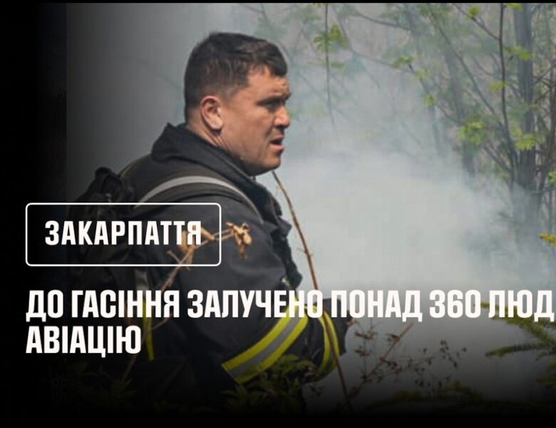 Закарпаття. Гасіння лісової підстилки в урочищі Кілиця (