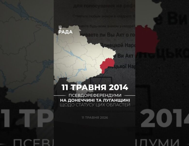 🗓️ 11 травня 2014 року на ТОТ Донеччини та Луганщини були проведені так звані «референдуми».