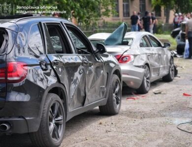З’явилося відео удару по Запоріжжю