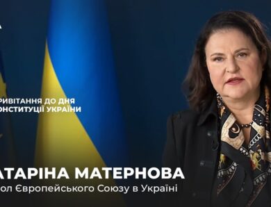 Вітальне слово КАТАРІНИ МАТЕРНОВОЇ з нагоди Дня Конституції України