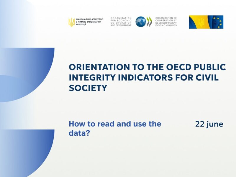 Orientation to the OECD Public Integrity Indicators for civil society: how to read and use the data?