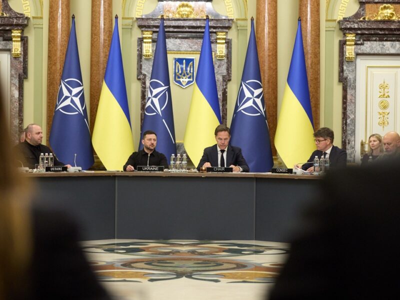 Звернення Володимира Зеленського до учасників засідання Ради Україна – НАТО в Києві