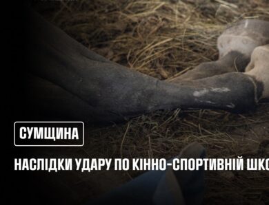 Суми: рятувальники ліквідували наслідки російського удару по території кінно-спортивної школи
