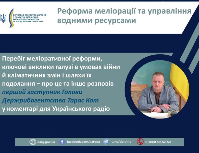 Реформа меліорації та управління водними ресурсами