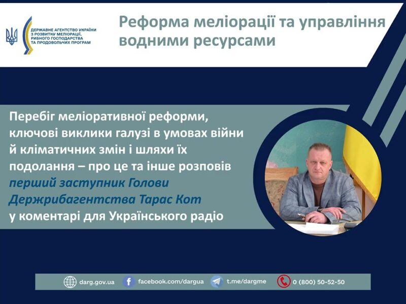Реформа меліорації та управління водними ресурсами