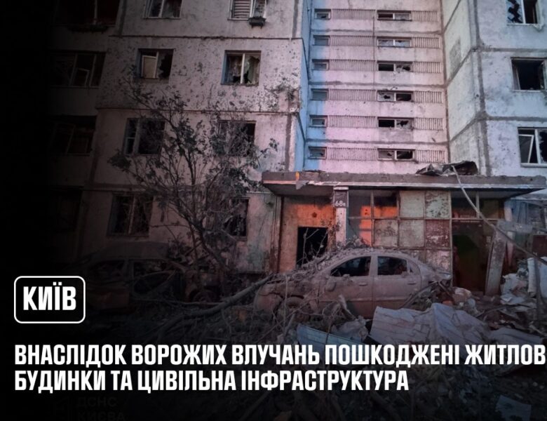Київ: внаслідок російського обстрілу, 3 особи загинули, постраждало 35 осіб, з них троє дітей