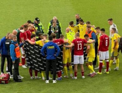 Данія і Україна не змогли дограти спаринг через непередбачені обставини