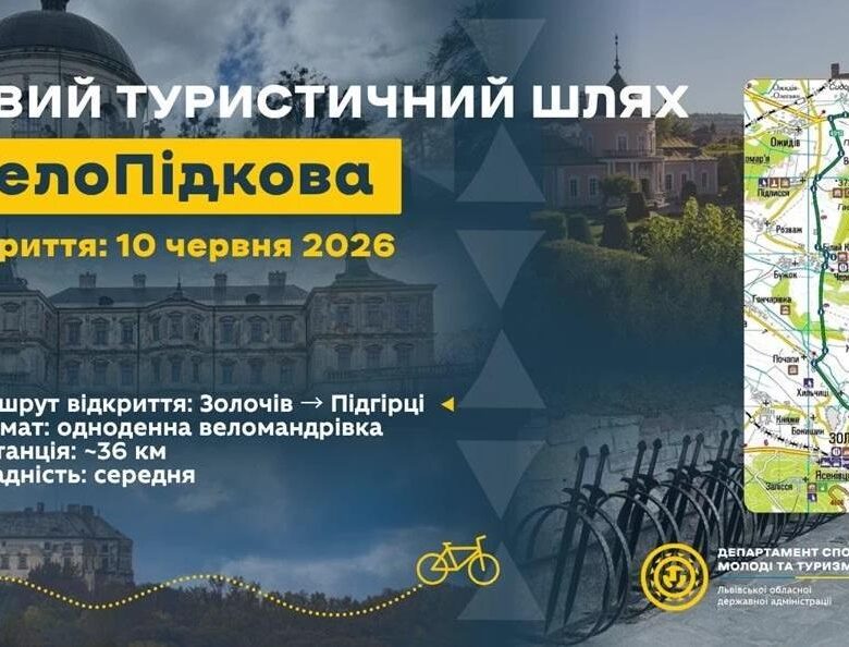 На Львівщині відкриють новий веломаршрут, що з&rsquo;єднає три відомі замки