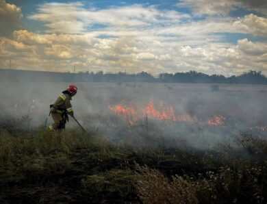 На Миколаївщині через удар Росії горіли 10 га поля
