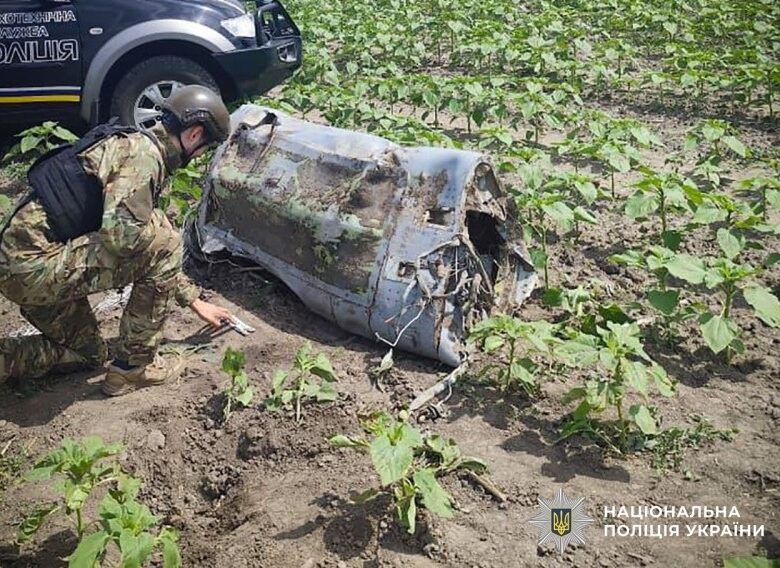 На Полтавщині виявили нерозірвану бойову частину російської ракети