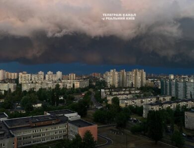 Негода в Києві: падають дерева, перебої зі світлом