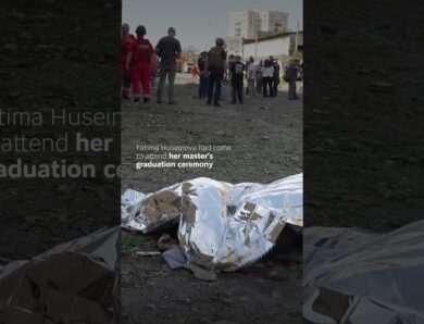 Student was killed in Kharkiv next to her graduation gown