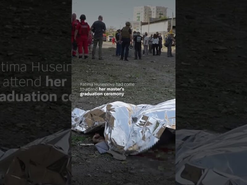 Student was killed in Kharkiv next to her graduation gown