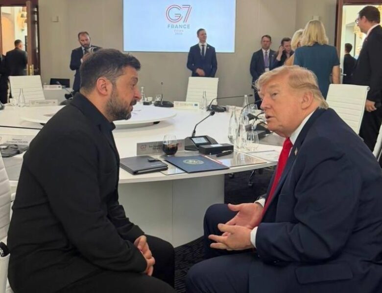 Зеленський зустрівся з Трампом на саміті G7