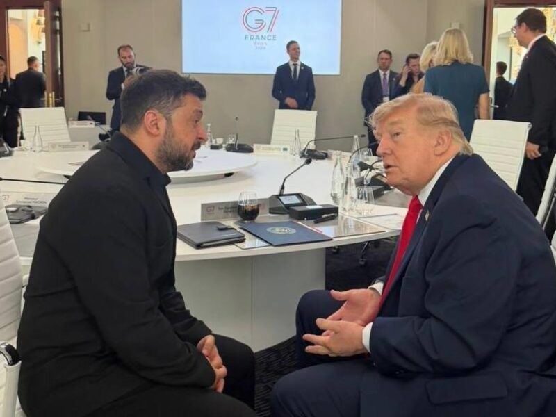 Зеленський зустрівся з Трампом на саміті G7