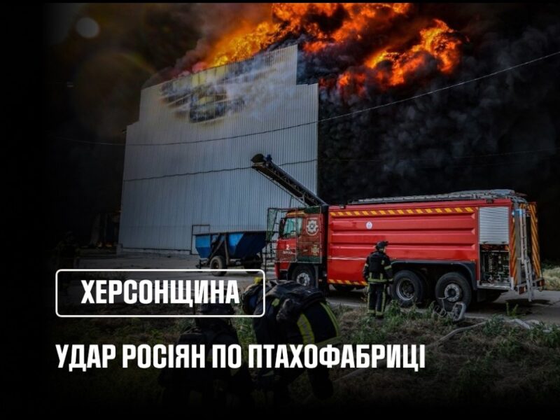 Херсонщина: російська авіація завдала удару по птахофабриці
