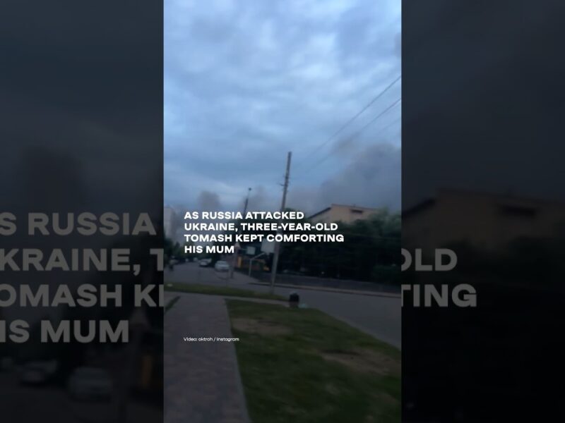 “I am with you, mum. Don’t be scared”, 3-year-old Tomash during Russia’s attack