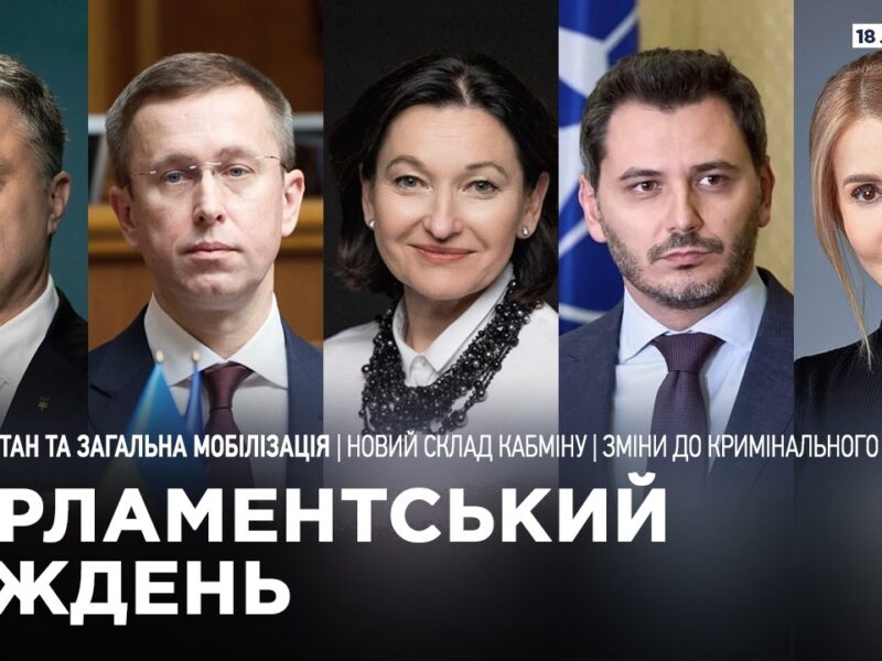 Парламентський тиждень 18.07.2026