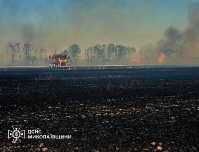 Росііяни вдарили по полях на Миколаївщині