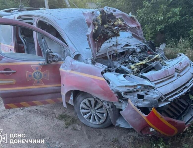 Росіяни атакували авто рятувальників у Краматорську