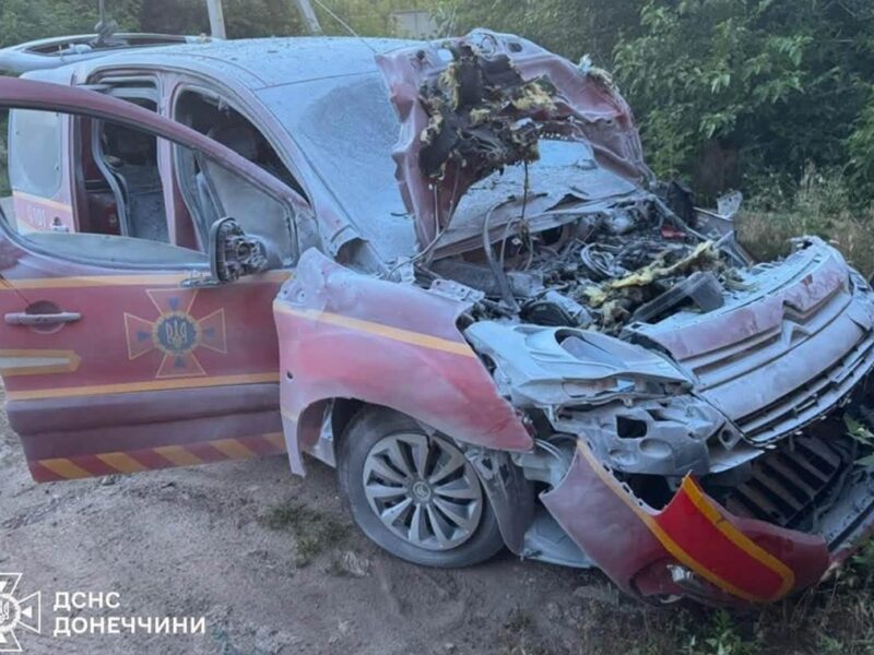 Росіяни атакували авто рятувальників у Краматорську