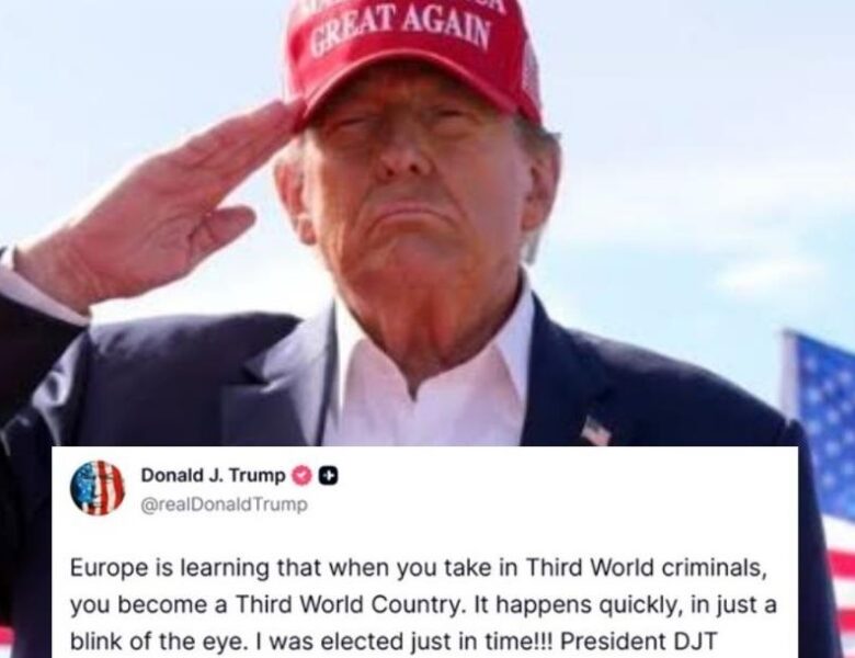 Трамп заявив, що Європа перетворюється на країну Третього світу