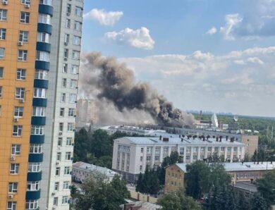 Під Москвою горить науковий центр Роскосмосу