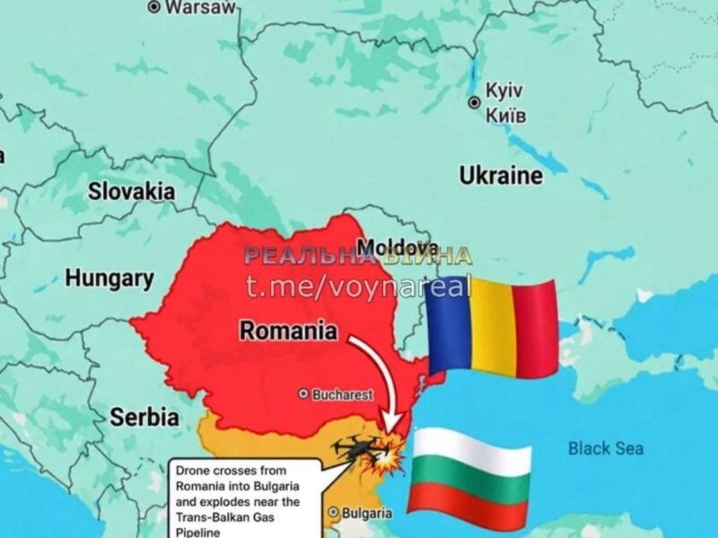 У Болгарії невідомий БПЛА вибухнув поблизу газопроводу